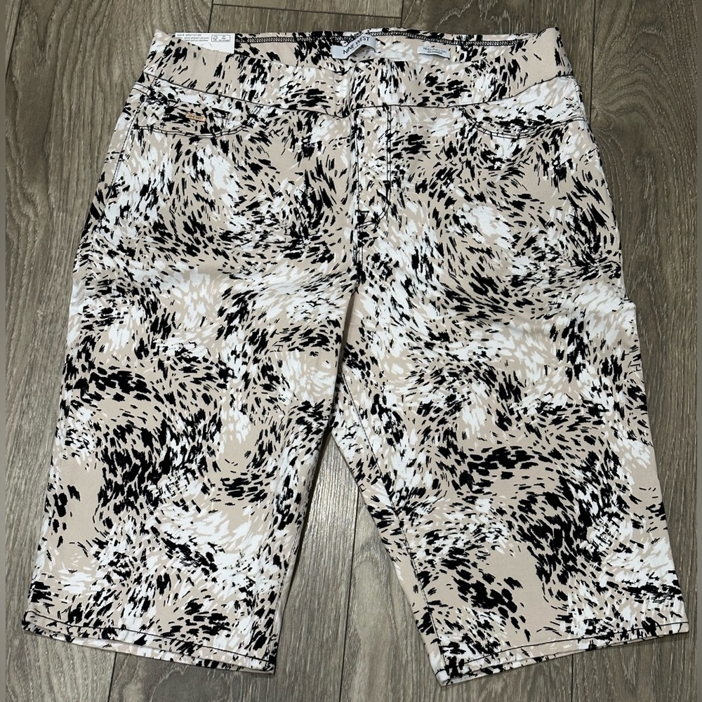 โจ (NWT) Nine West Heidi Skimmer Pants โ Beige & Black, Size 16โจ - Picture 1 of 11